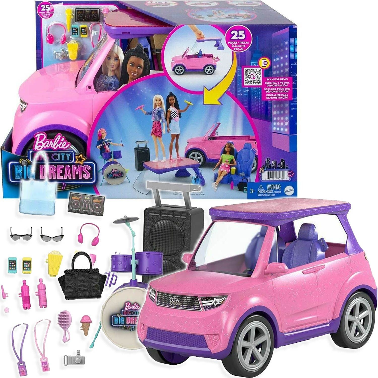 Barbie Žaislinis automobilis Mattel Barbie Big City Big Dreams Vehicle