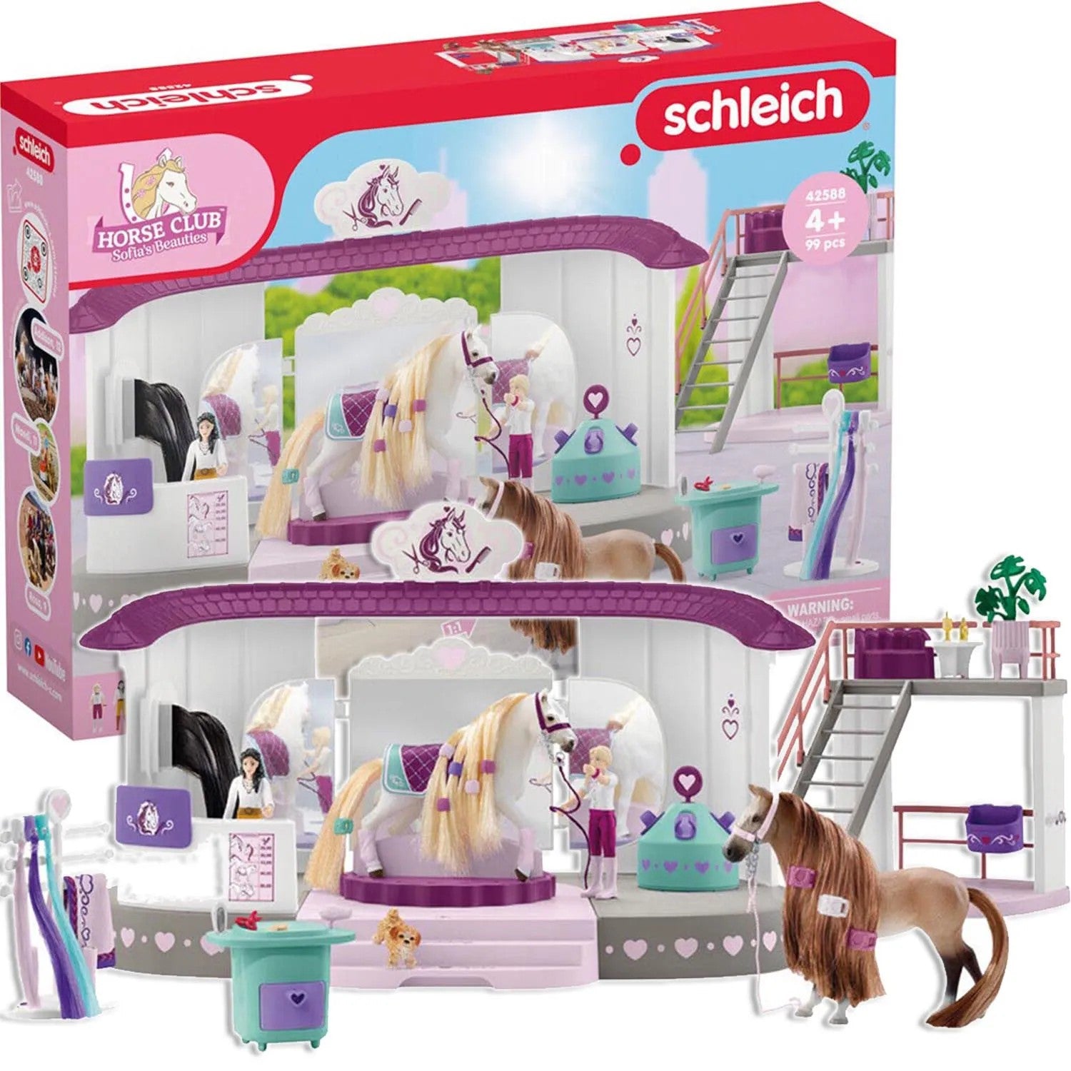 Schleich Namas- Arklių klubas su priedais 42588