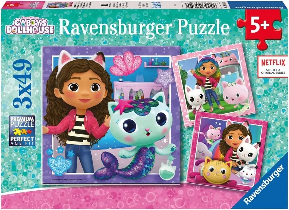 Ravensburger Puzzle Gabbys namai 3 x 49 Pc Puzzle 5659