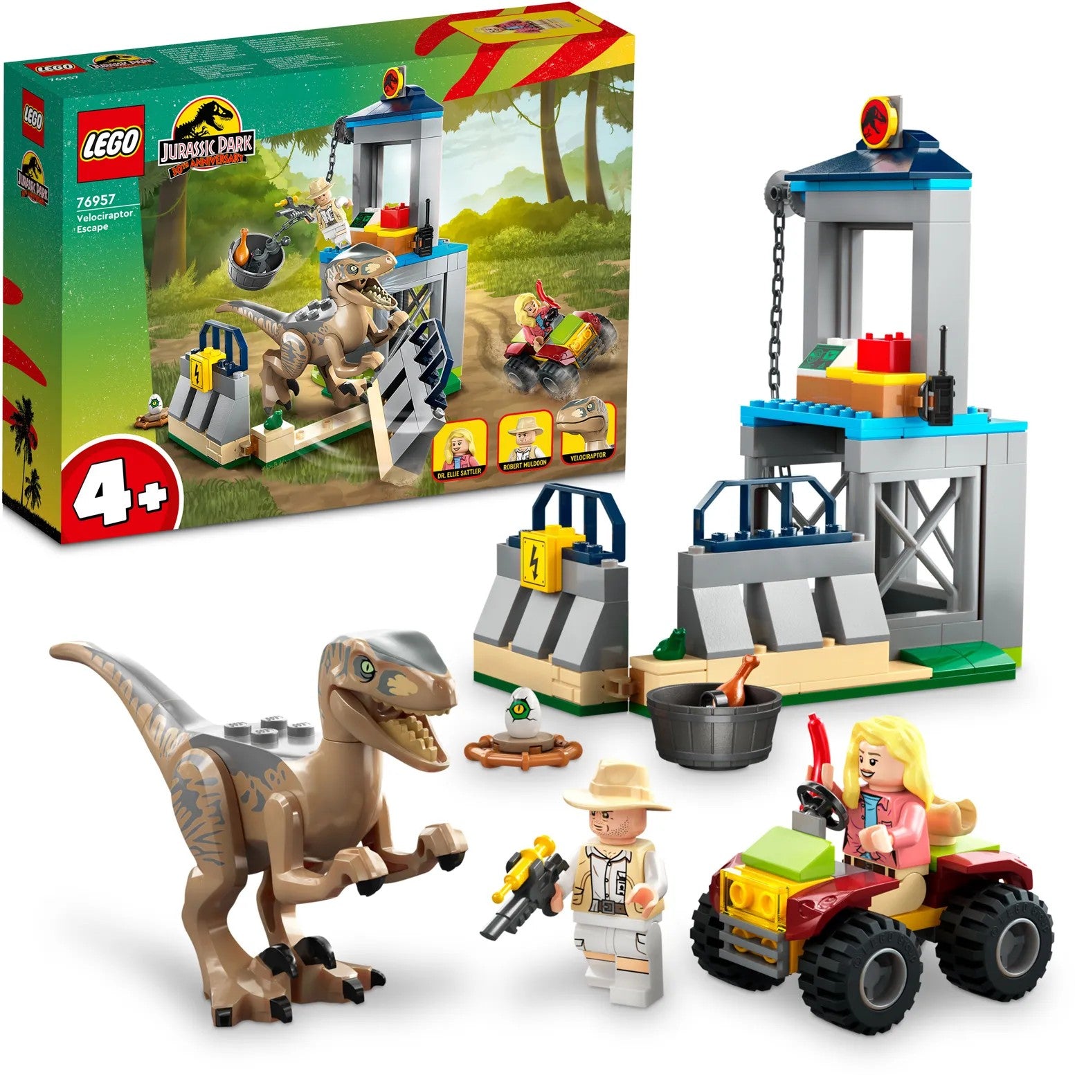 LEGO 76957 JURASSIC WORLD Velociraptoriaus pabėgimas