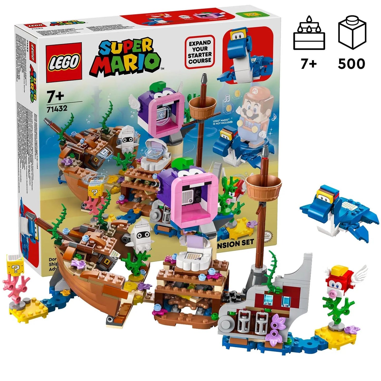 LEGO 71432 Super Mario™ Dorrie nuotykiai nuskendusiame laive