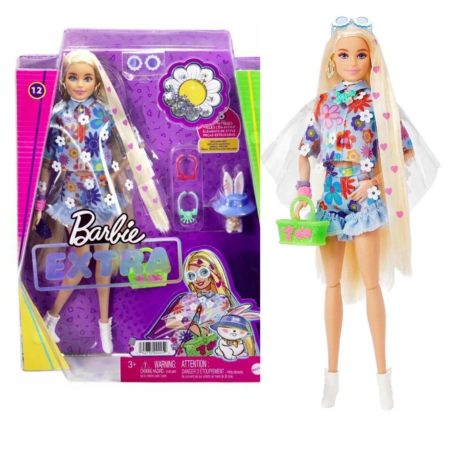 Lėlėl Barbė Extra Doll and Pet HDJ45