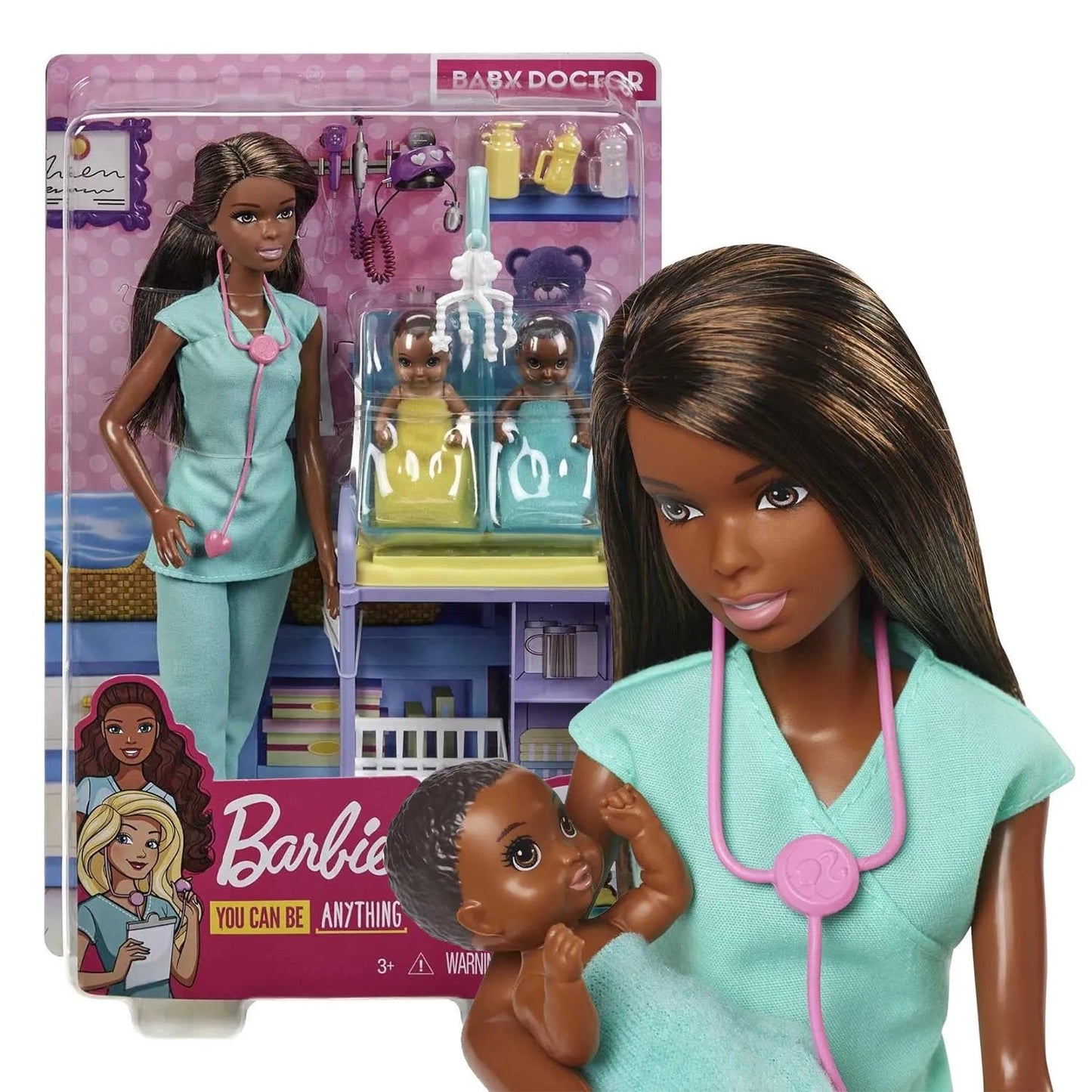 Barbie gydytoja brunetė GKH24