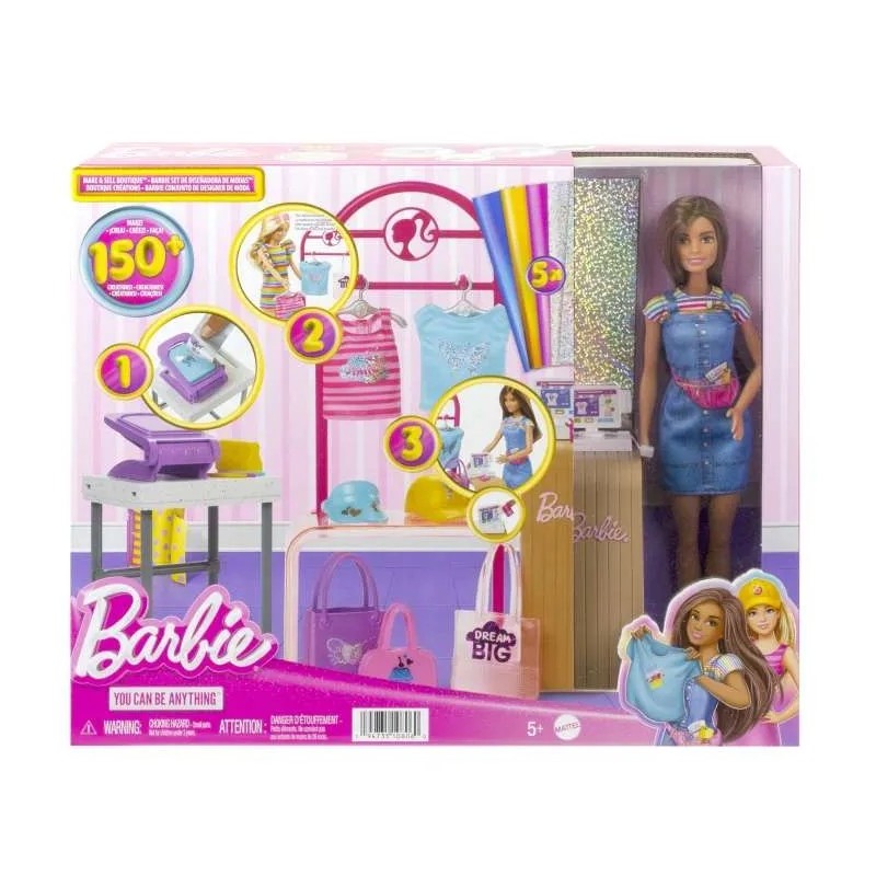 Barbie Fashion Boutique lėlių žaidimų rinkinys HKT78