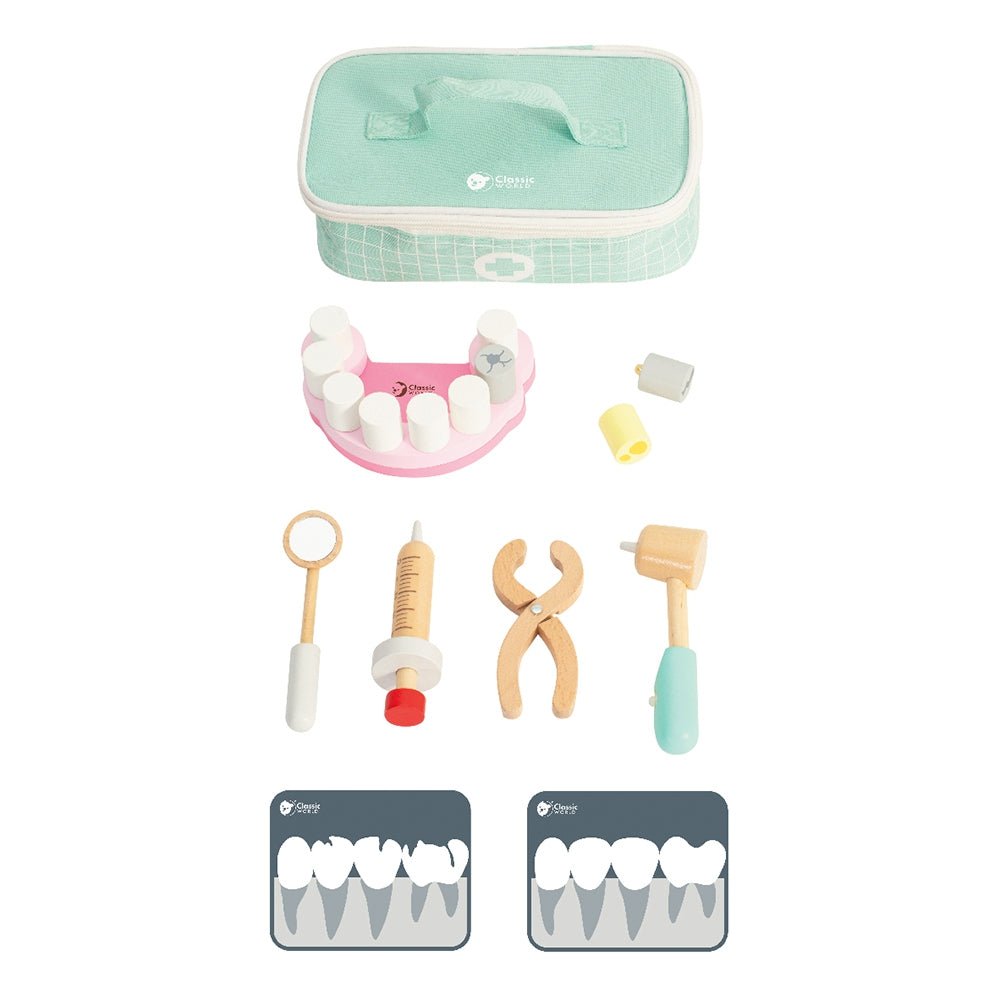 CLASSIC WORLD Little dentist set and doctor's suitcase - DKhouse