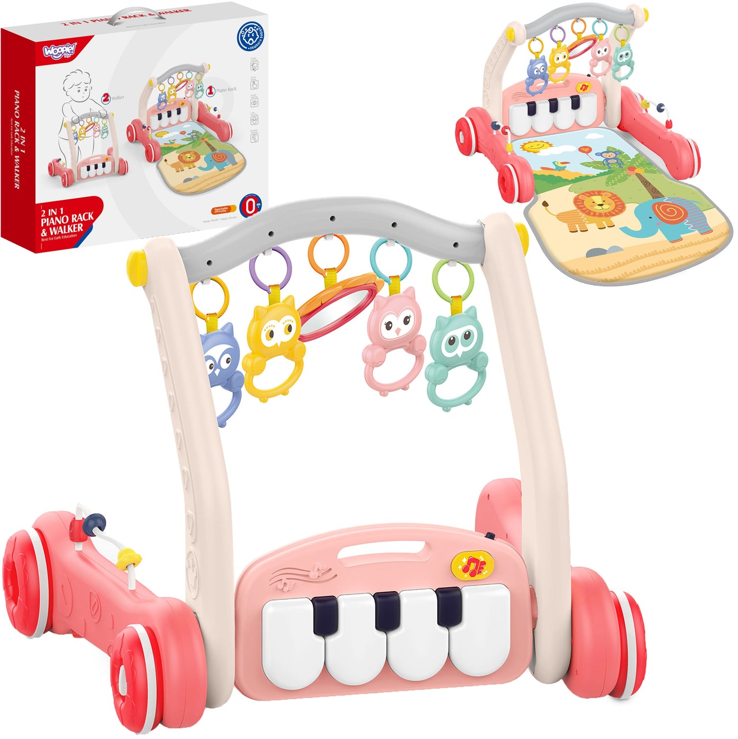 WOOPIE BABY kilimėlis su  pianinu 2in1