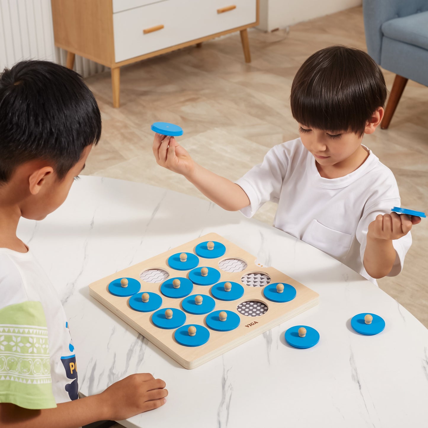 VIGA Atminties Atminties Žaidimas Atspėk paveikslėlius 10 Montessori kortelių