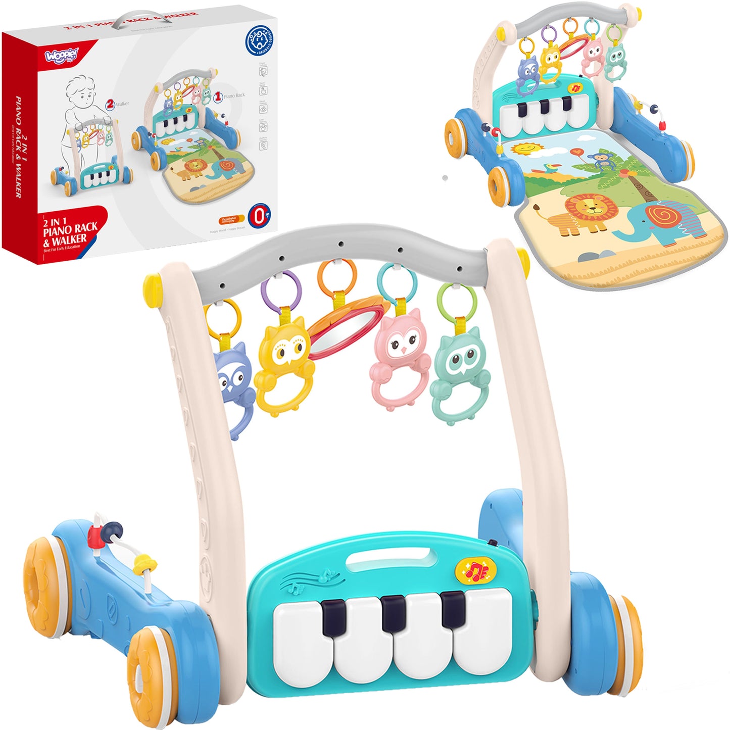 WOOPIE BABY kilimėlis su pianinu 2in1