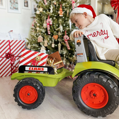 Pedalinis traktorius Claas Didelis su priekaba nuo 3 metų - DKhouse