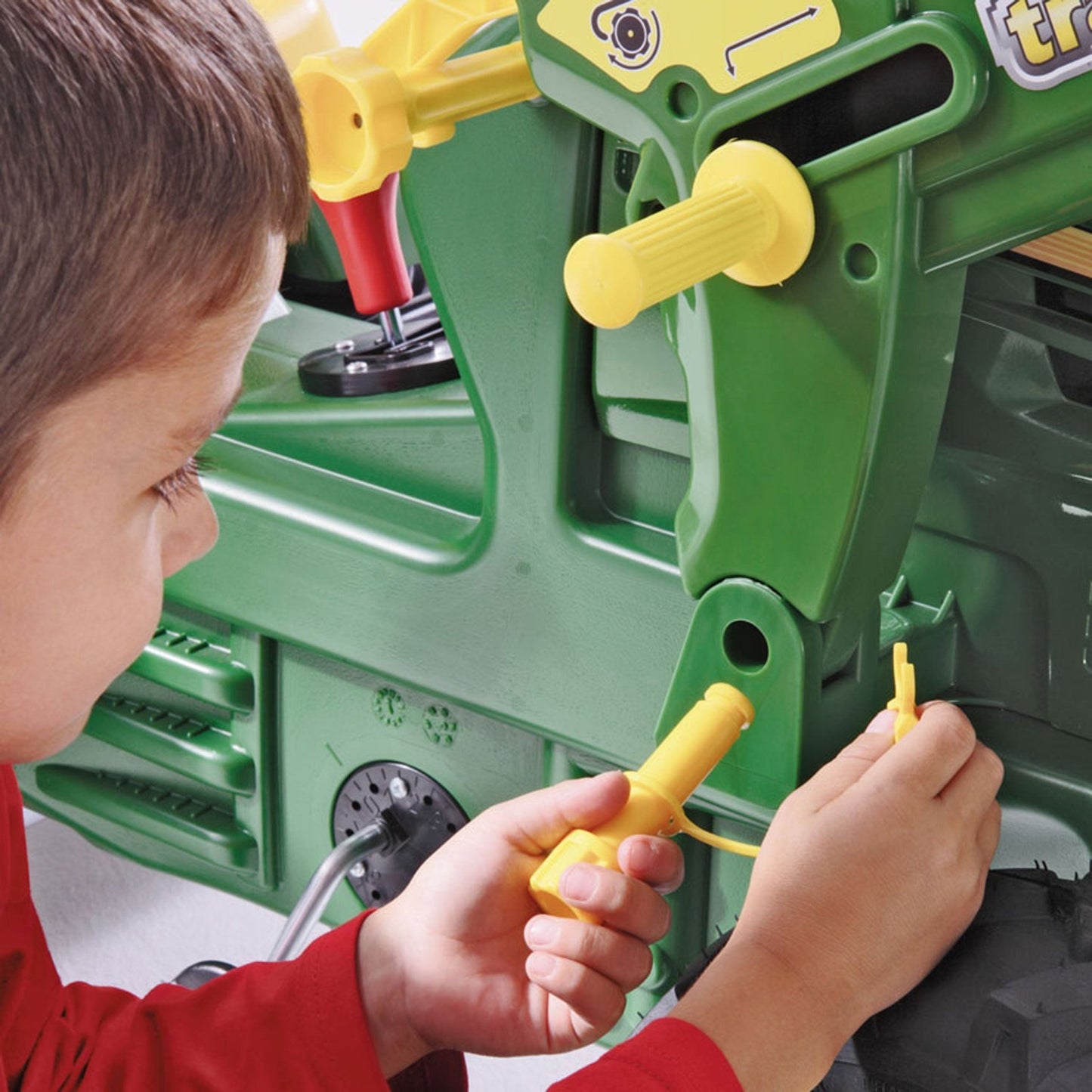 Rolly Toys John Deere Traktor na pedały Biegi Pompowane Koła 3 - 8 lat - DKhouse