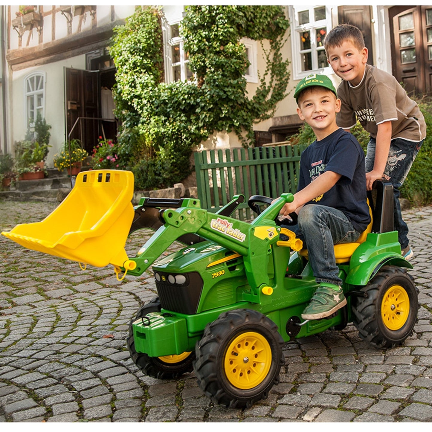 Rolly Toys John Deere Traktor na pedały Biegi Pompowane Koła 3 - 8 lat - DKhouse