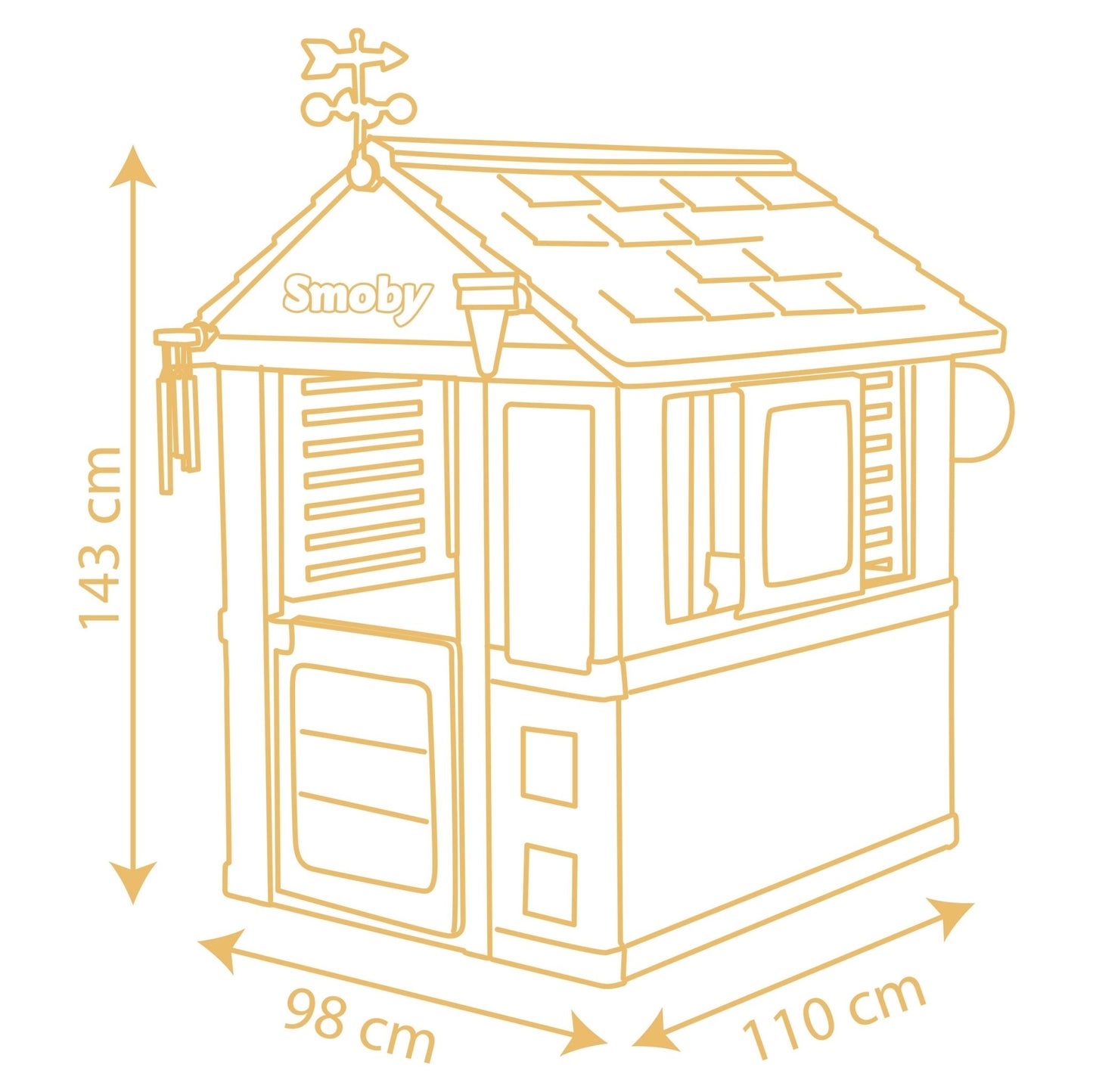 SMOBY 4 sezonų sodo namas - DKhouse