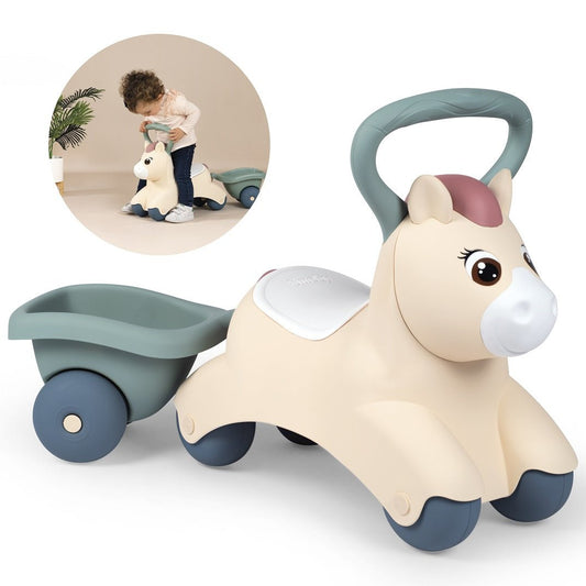 SMOBY Little Pierwszy Jeżdzik Pony Ride - On Kucyk z Przyczepką - DKhouse