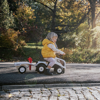 Traktorius Baby Valtra White su priekaba ir priedais nuo 1 metų amžiaus - DKhouse