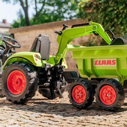 Traktorius didelis CLAAS AVEC Pedal Green su priekaba nuo 3 metų - DKhouse